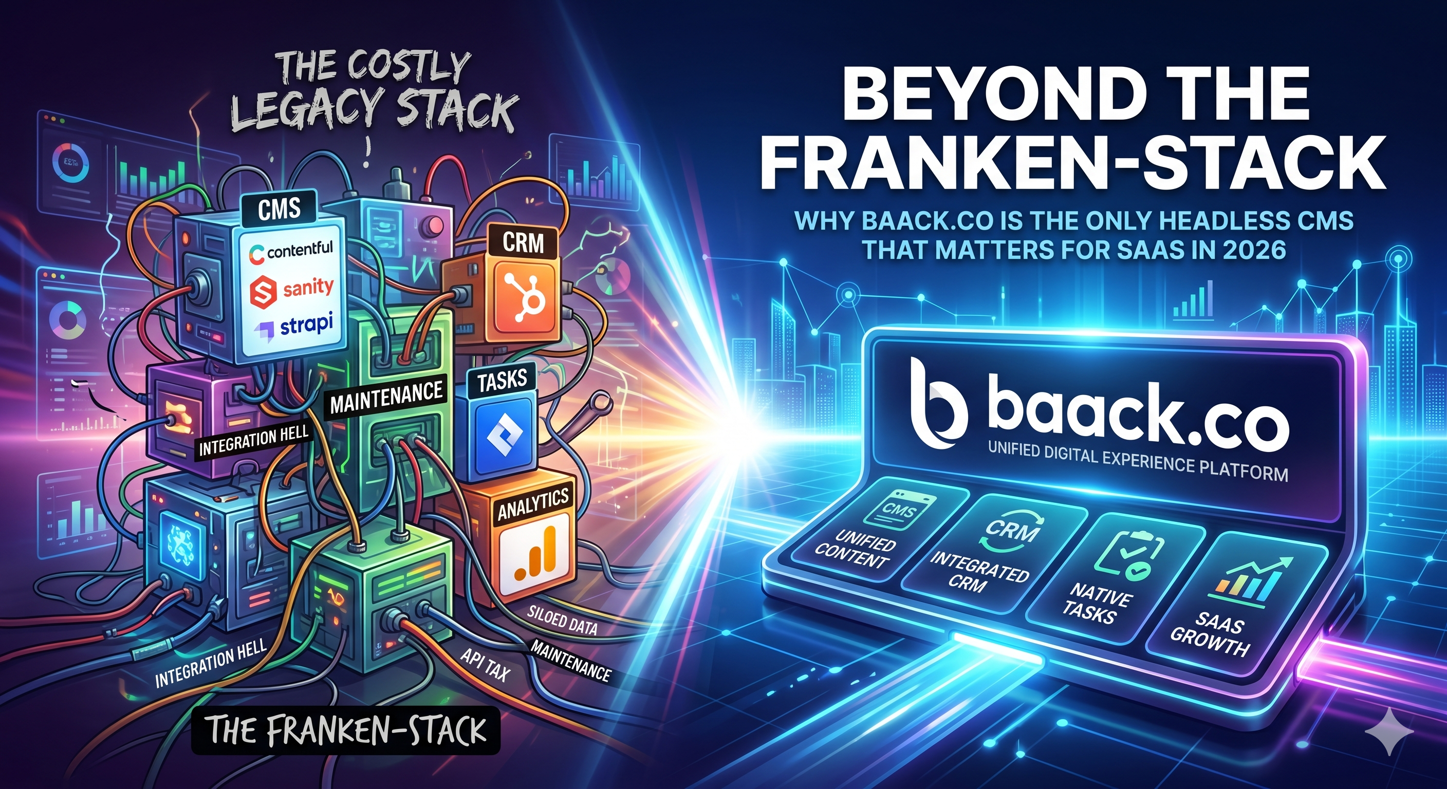 Beyond the Frankenstein of multiple stacks SAAS startups can use Baack DXP
